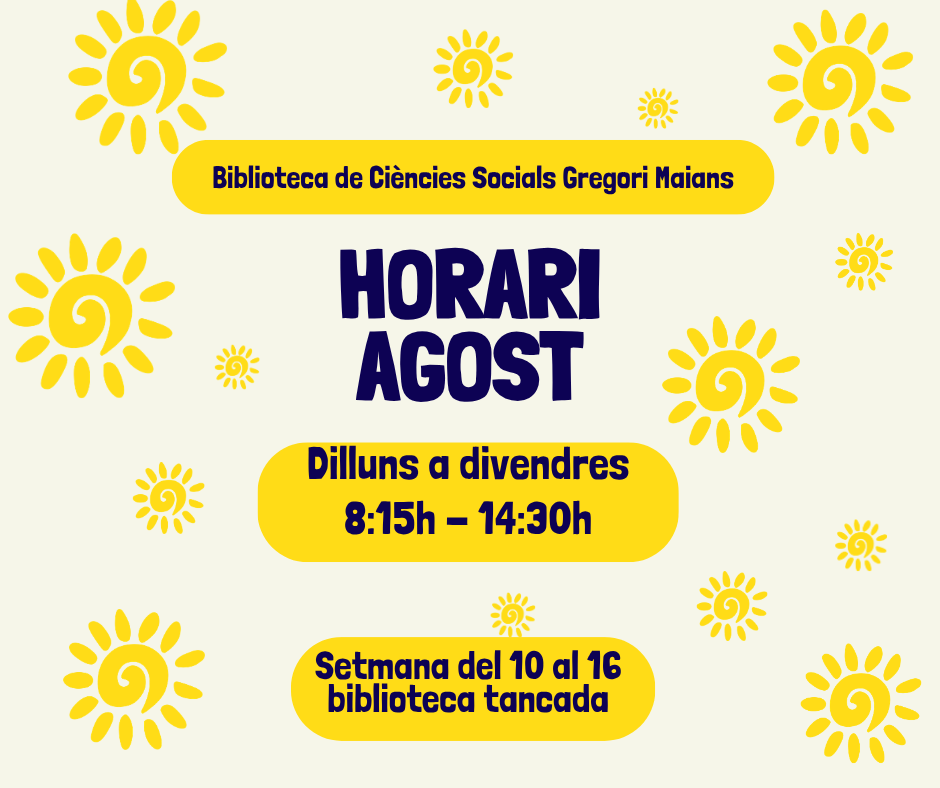 Horari agost